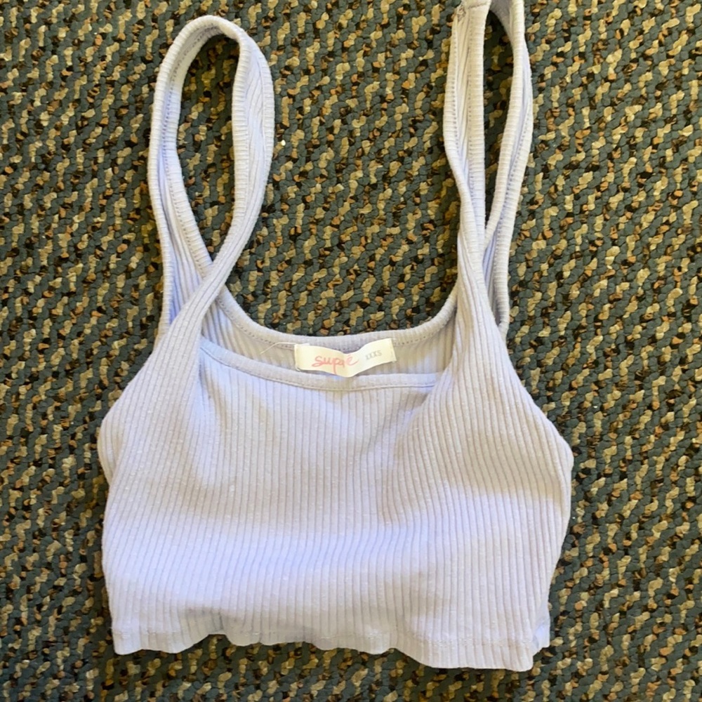 Supré lilac crop top xxxs